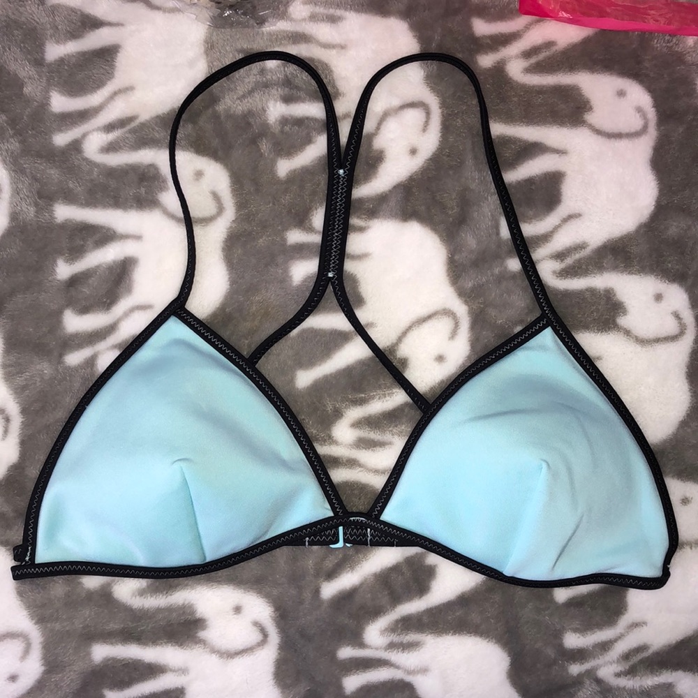 Blue triangle Victoria’s Secret bikini top